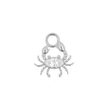 Nickel-Free Stainless Steel Charm - Crab Silver