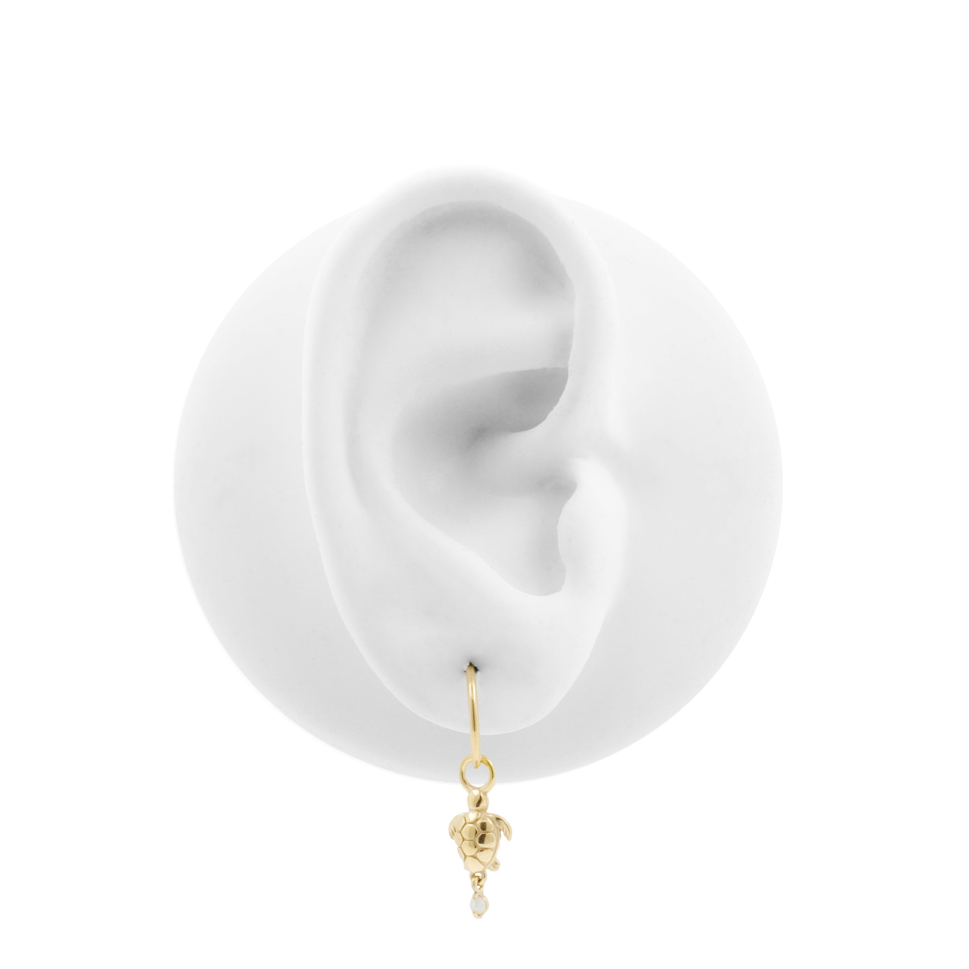 Nickel-Free Stainless Steel Charm - Turtle Gold