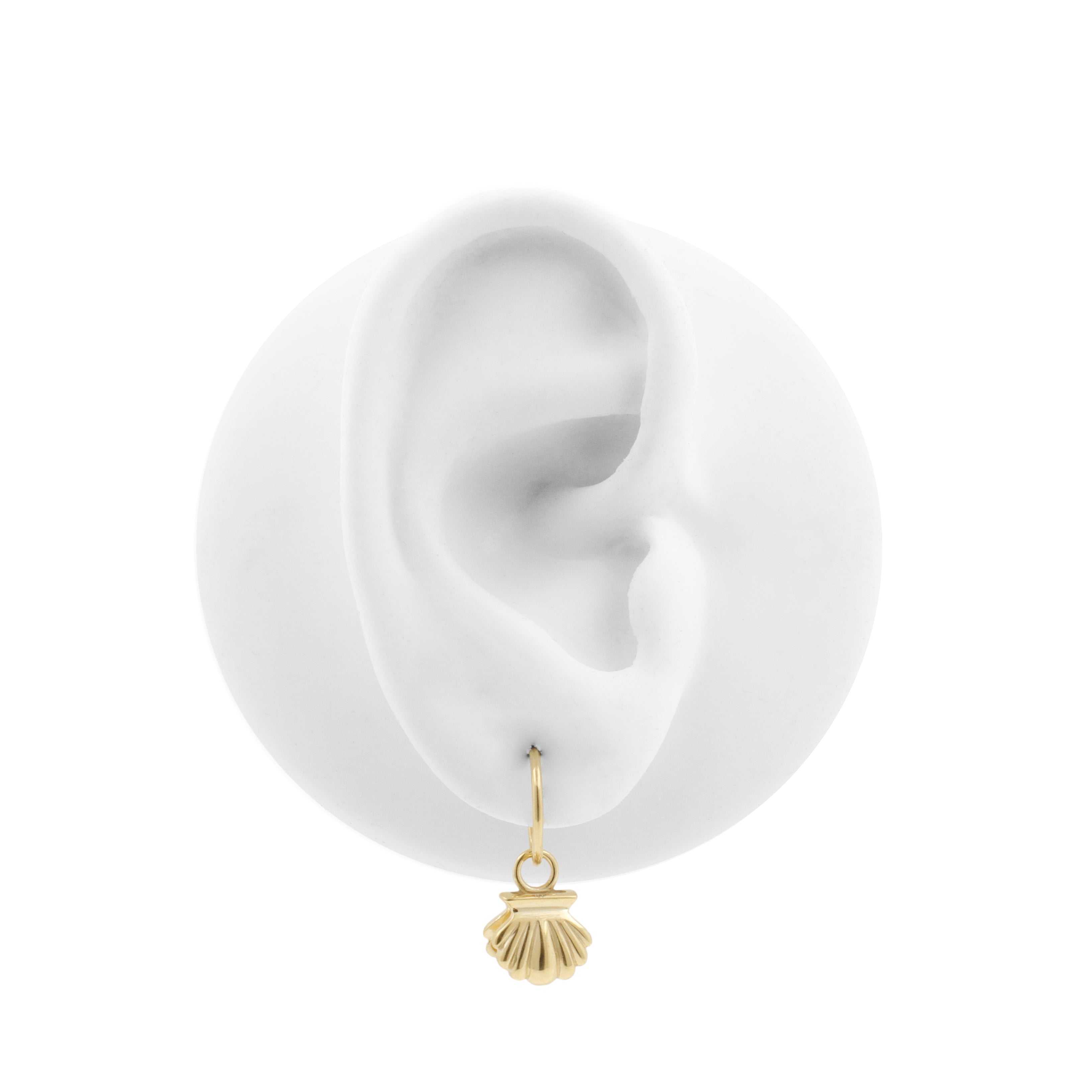 Nickel-Free Stainless Steel Charm - Oyster Gold