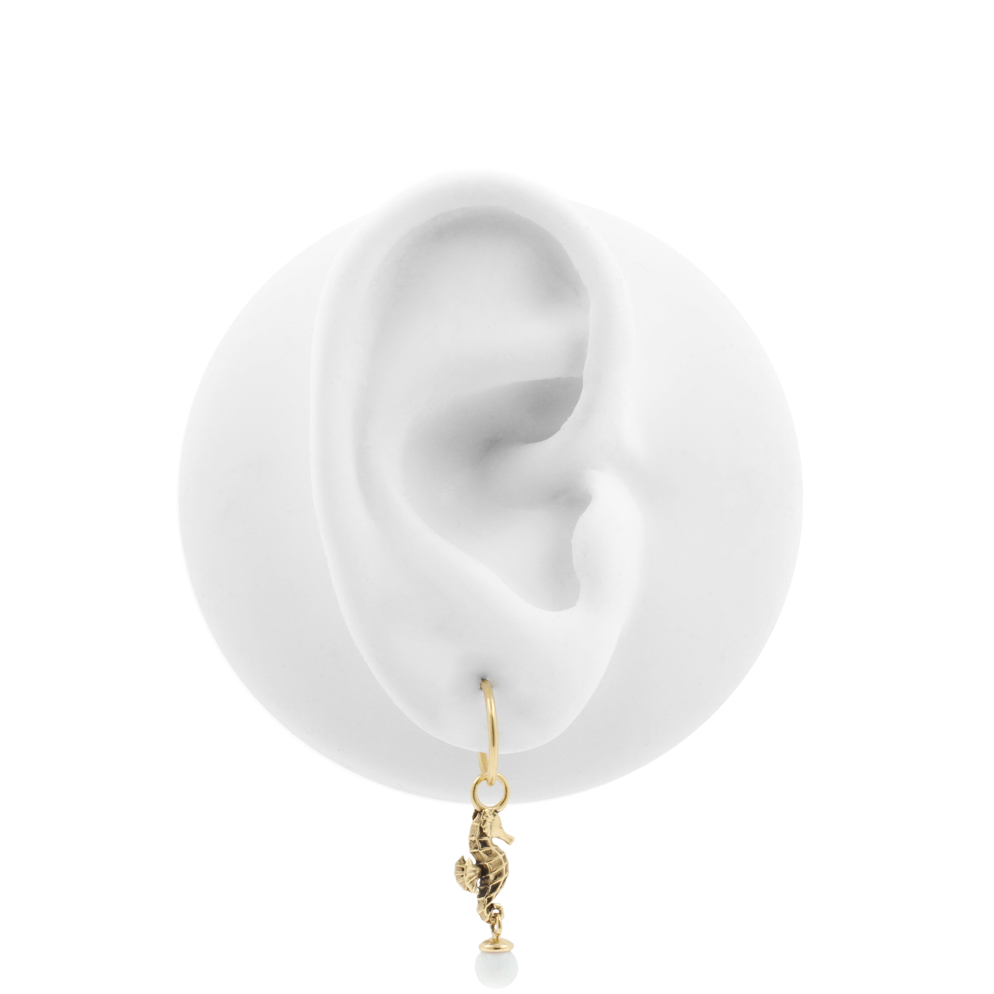 Nickel-Free Stainless Steel Charm - Sea Horse Gold