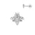 Surgical Steel Ear Studs - Zirconia Bee Silver