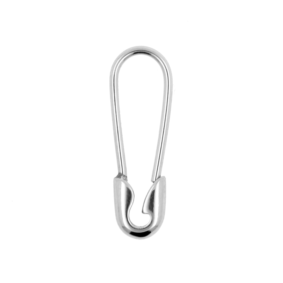 Surgical Steel Safetypin Earrings Silver