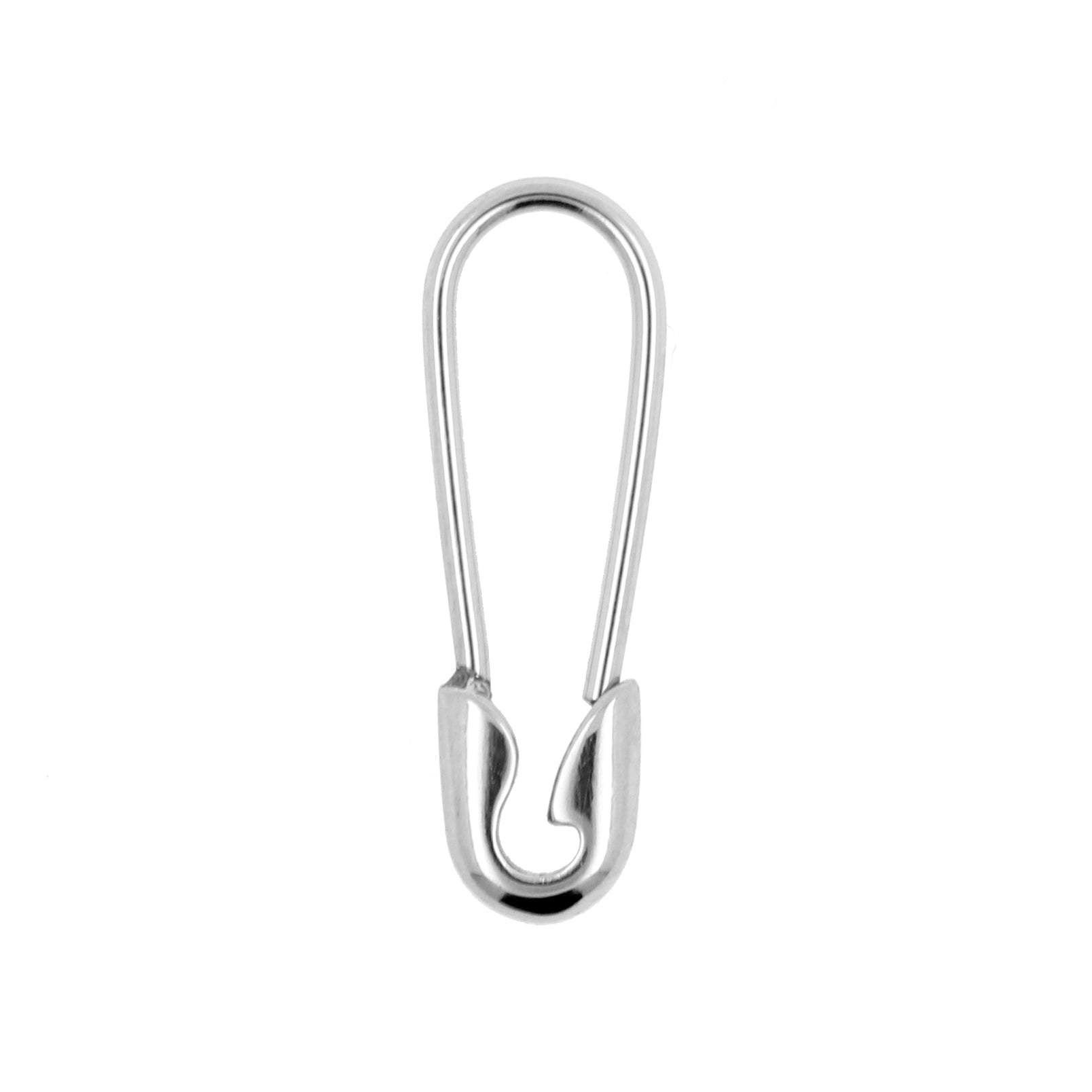 Surgical Steel Safetypin Earrings Silver