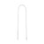 Surgical Steel Ear Threader - Zirconia Marquise Silver