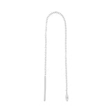 Surgical Steel Ear Threader - Zirconia Marquise Silver