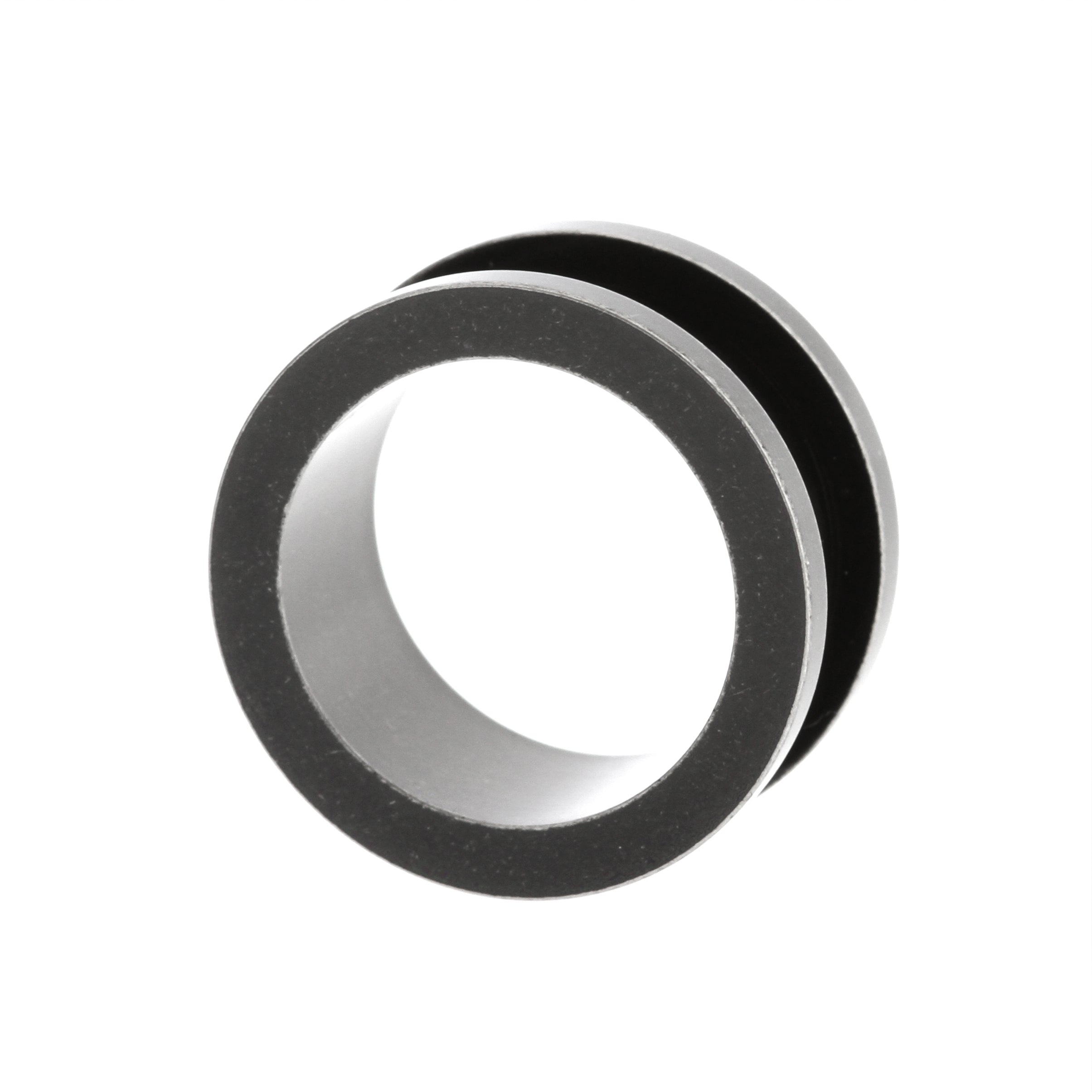 Surgical Steel Antique Style Tunnel Black