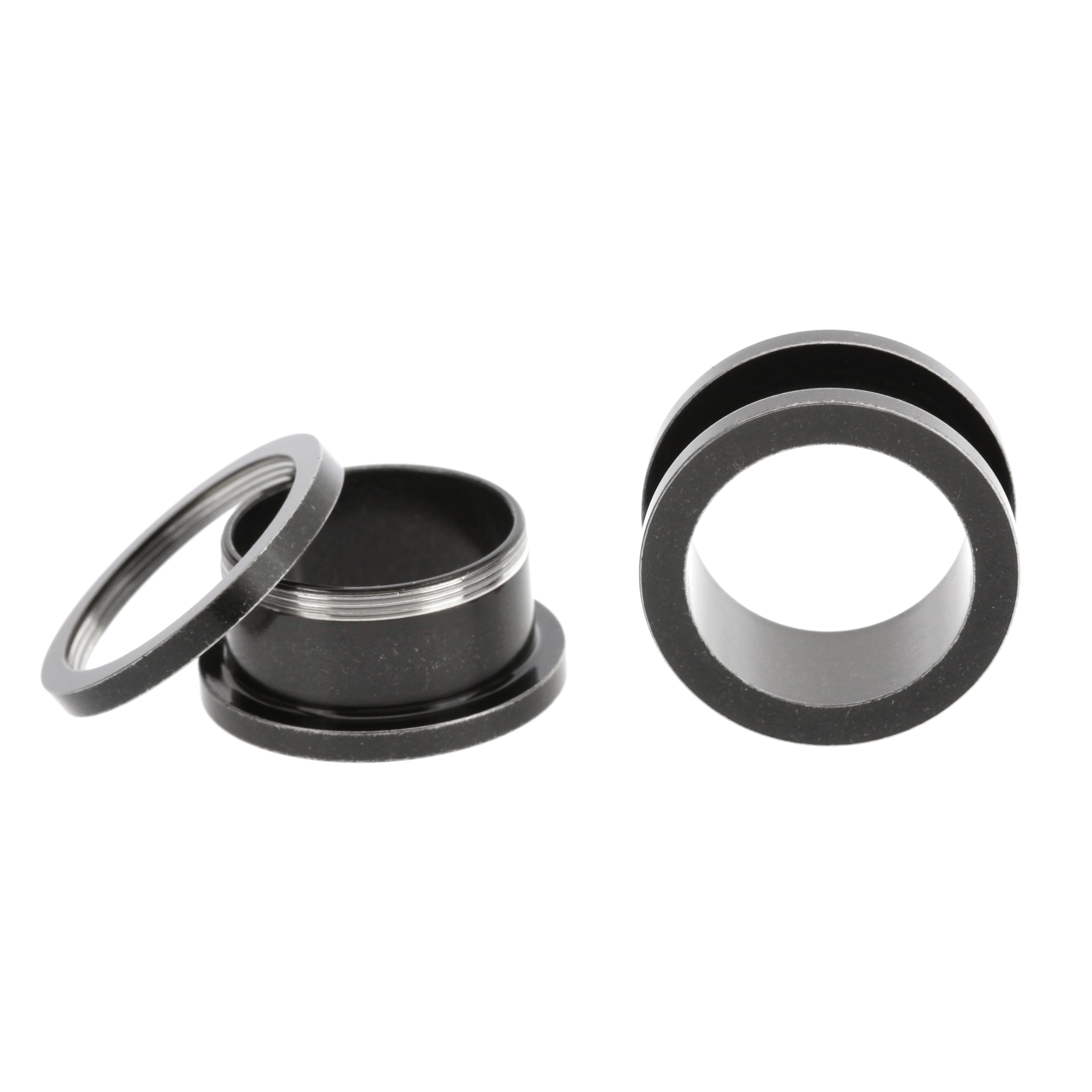 Surgical Steel Antique Style Tunnel Black