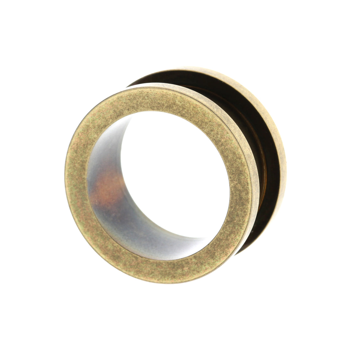 Surgical Steel Antique Style Tunnel Gold