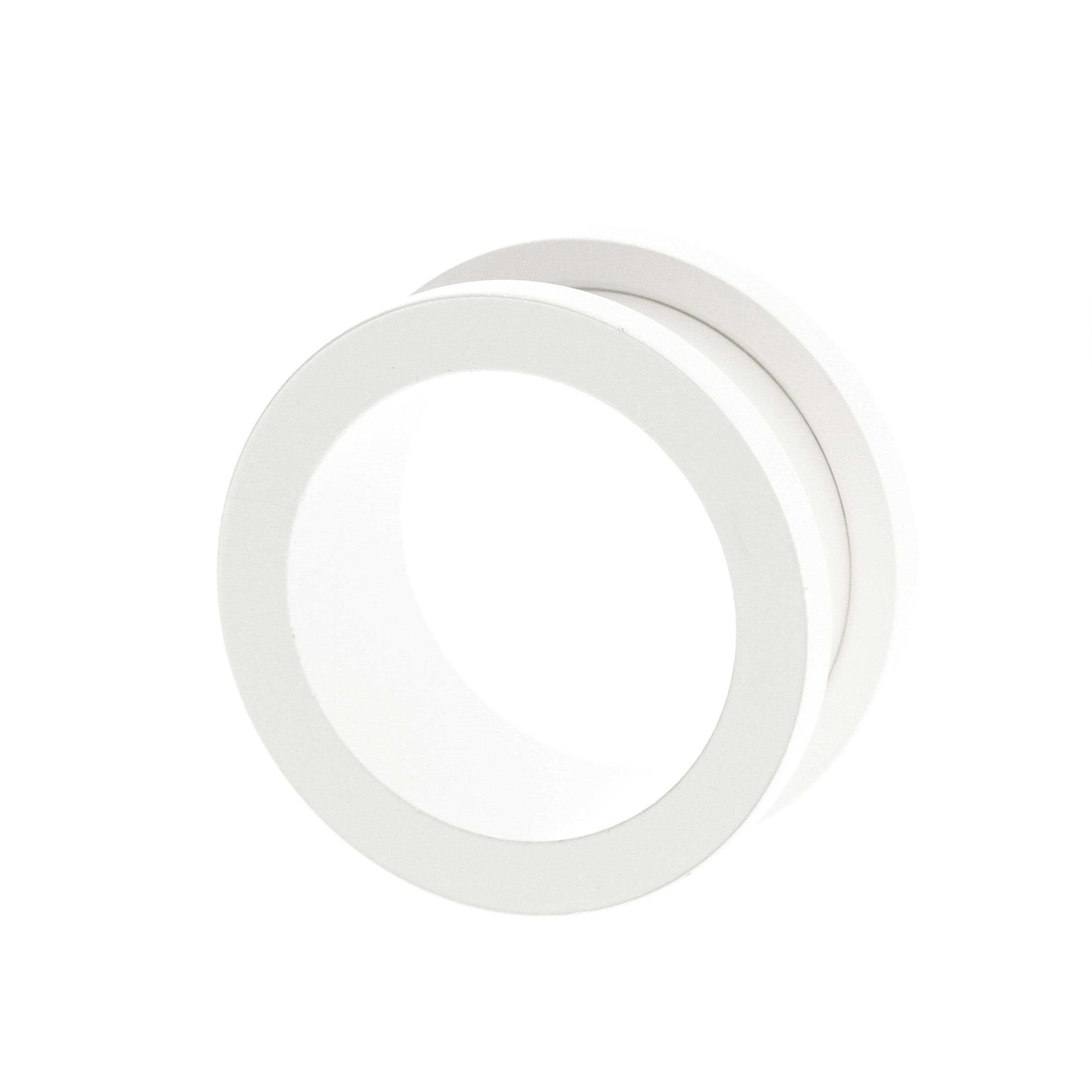 Surgical Steel Tunnel Pearl White