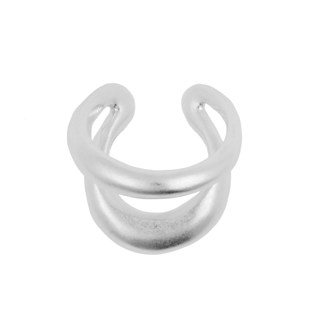 925 Silver Ear Cuff - Double Loop - Silver