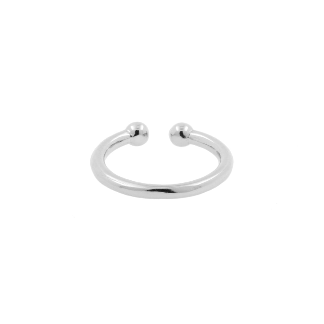 925 Silver Slip-On Cuff Ring Silver