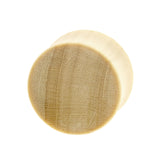 Wood Concave Plug - Crocodile Light Brown