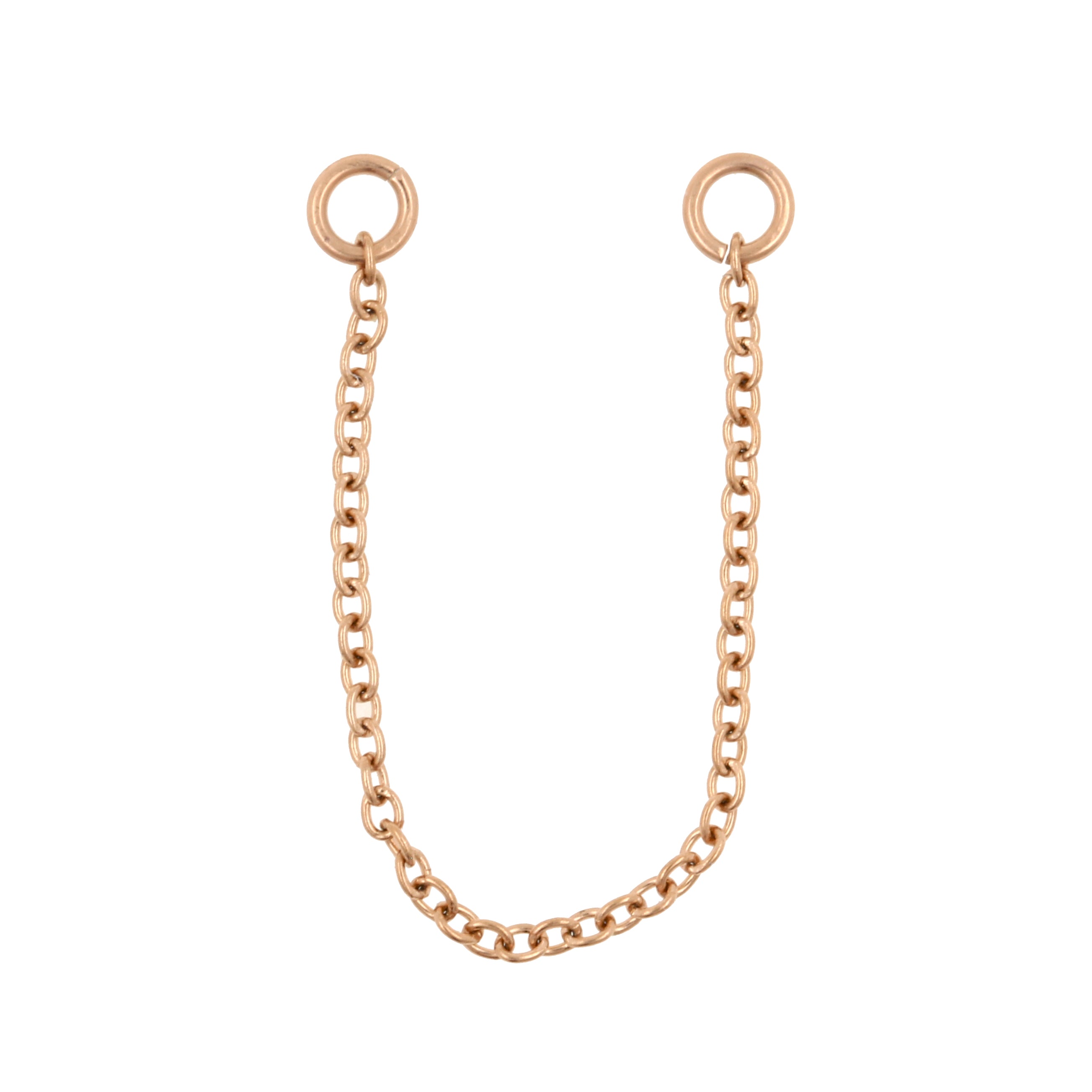 Surgical Steel Piercing Chain Rose Gold