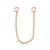 Surgical Steel Piercing Chain Rose Gold