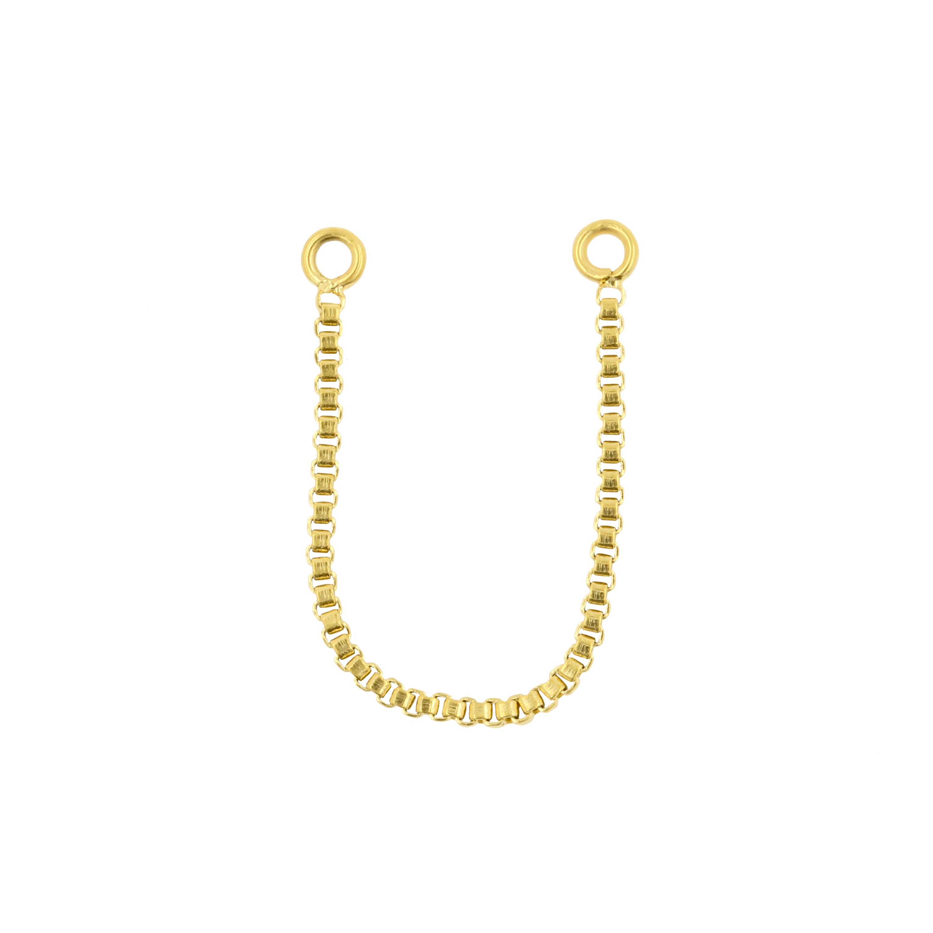 Surgical Steel Piercing Chain Gold