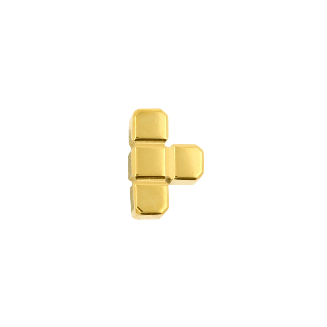 Titanium Tetromino - T - Gold