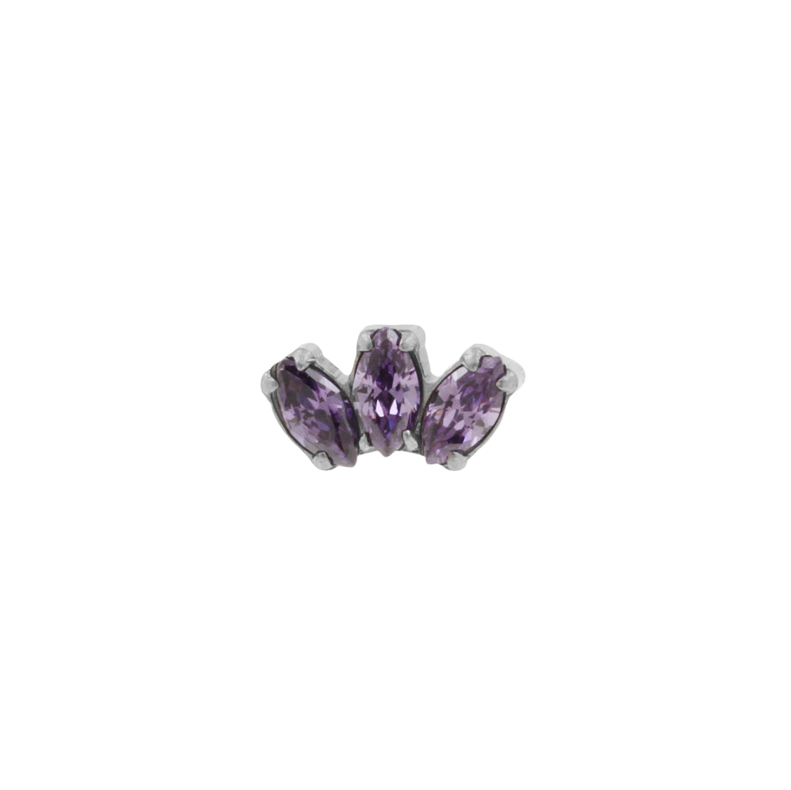 Titanium Zirconia Cluster Top - Purple