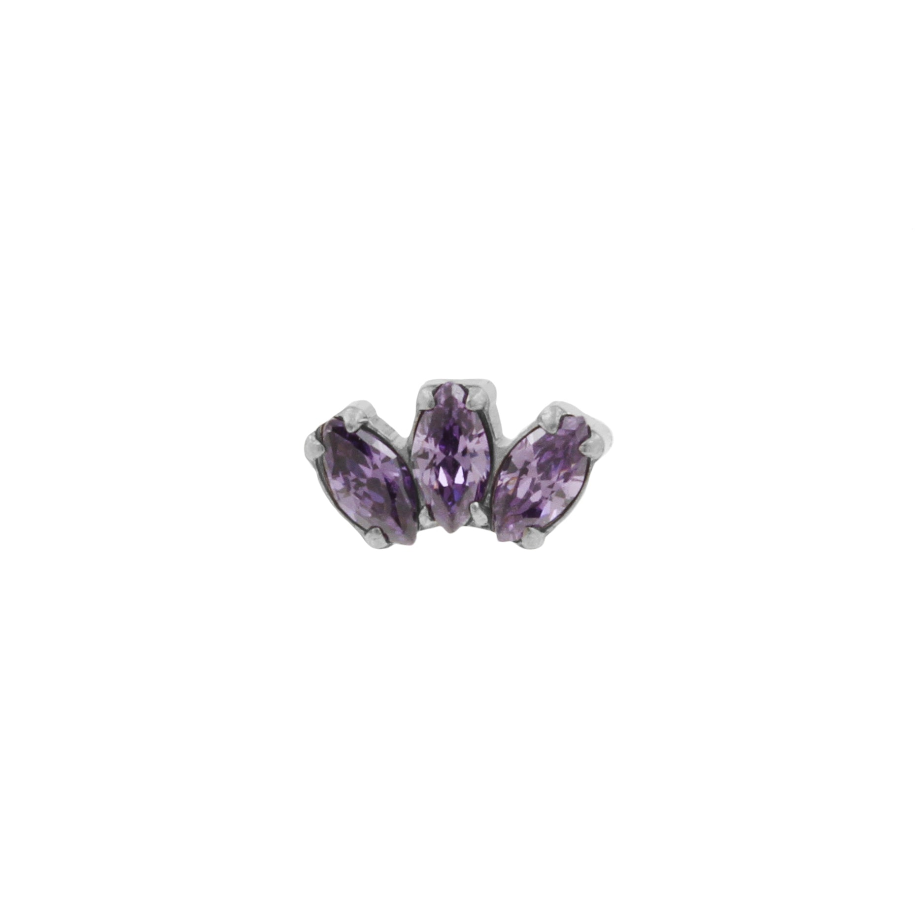 Titanium Zirconia Cluster Top - Purple