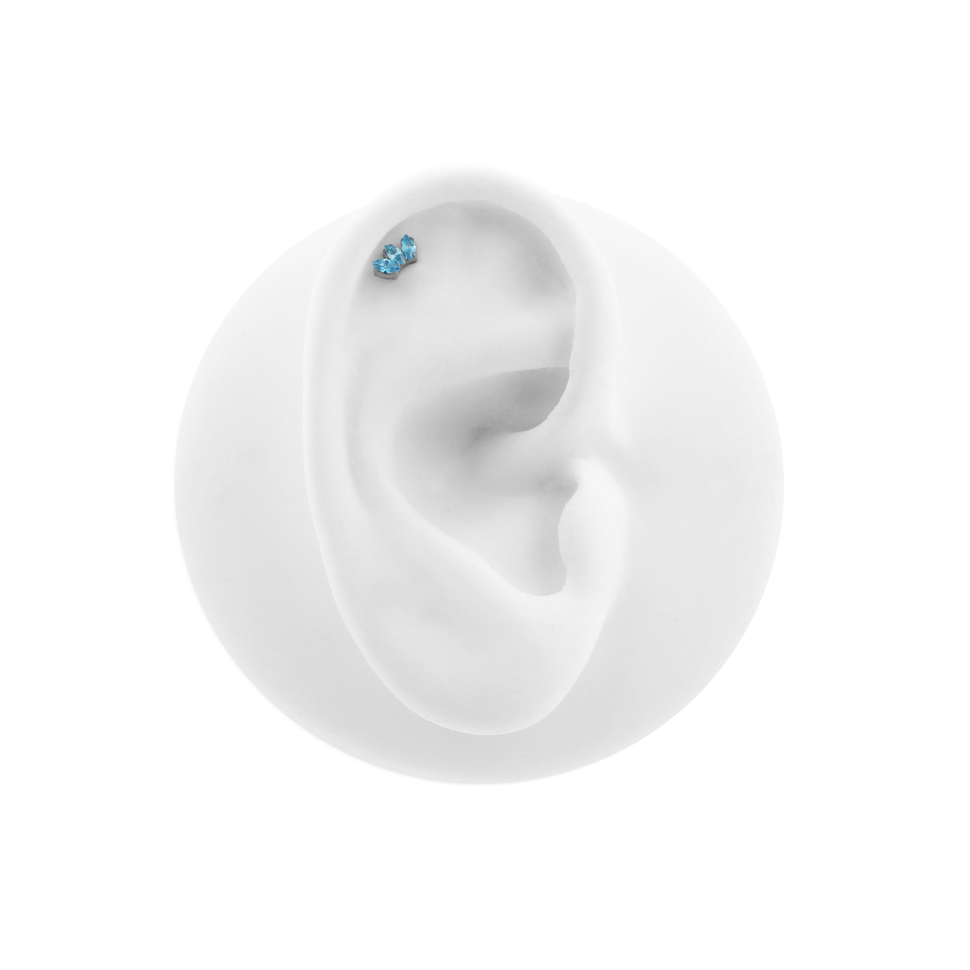 Titanium Zirconia Cluster Top - Aqua