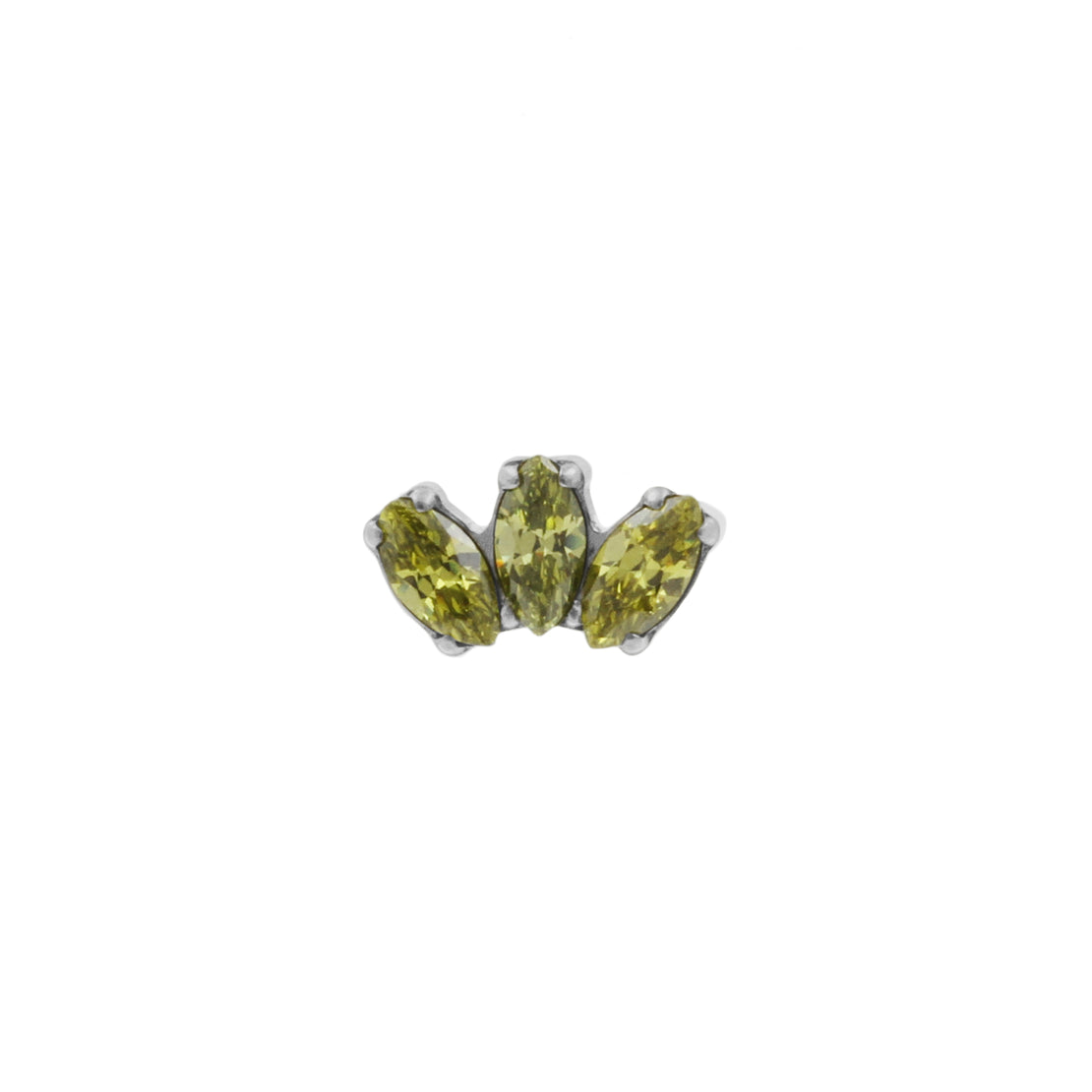 Titanium Zirconia Cluster Top - Moss Green
