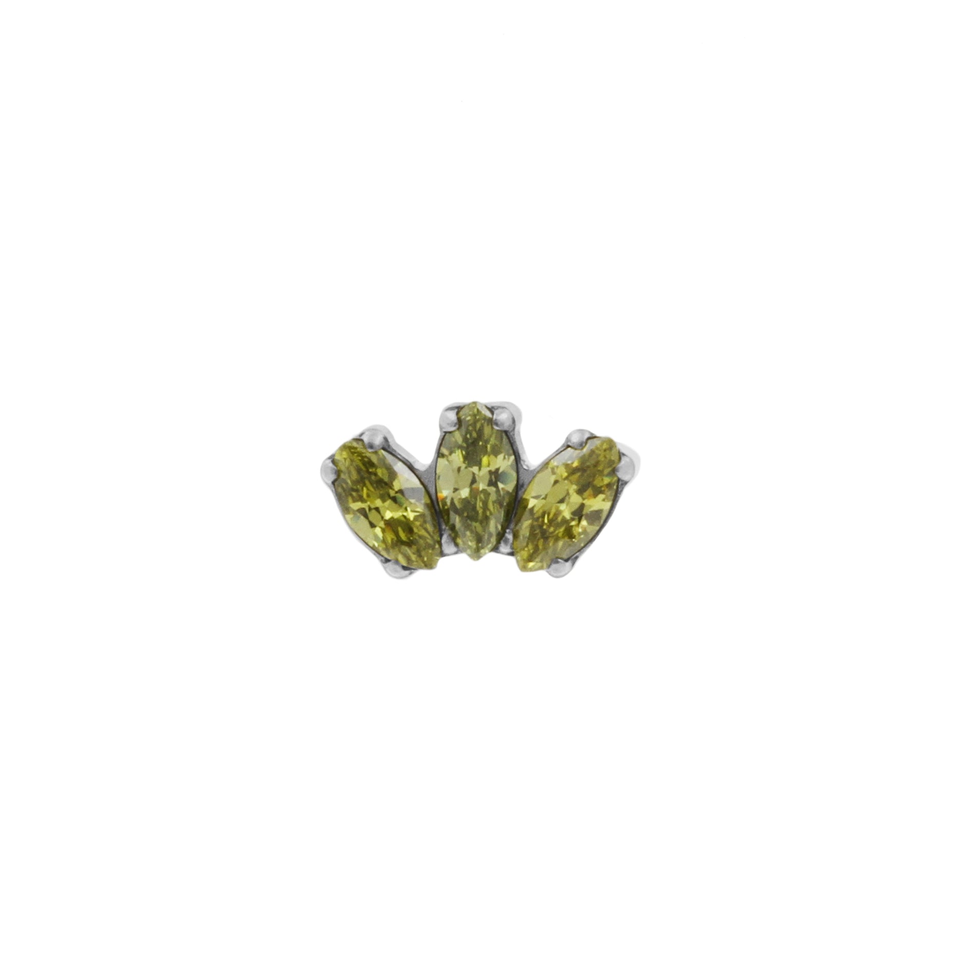 Titanium Zirconia Cluster Top - Moss Green