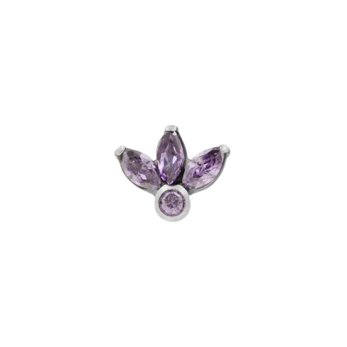 Titanium Zirconia Cluster Top - Purple