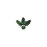 Titanium Zirconia Cluster Top - Dark Green