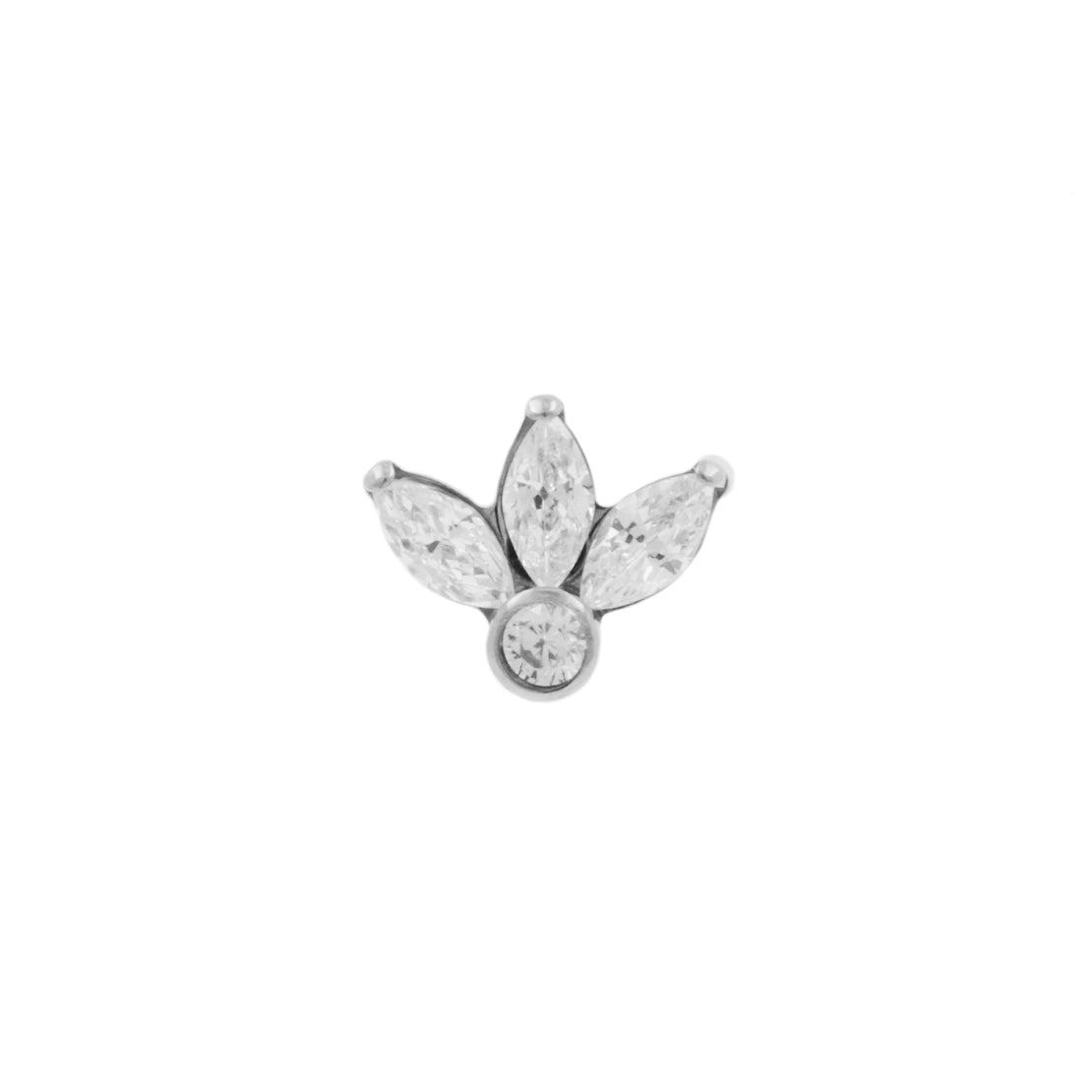 Titanium Zirconia Cluster Top - Clear