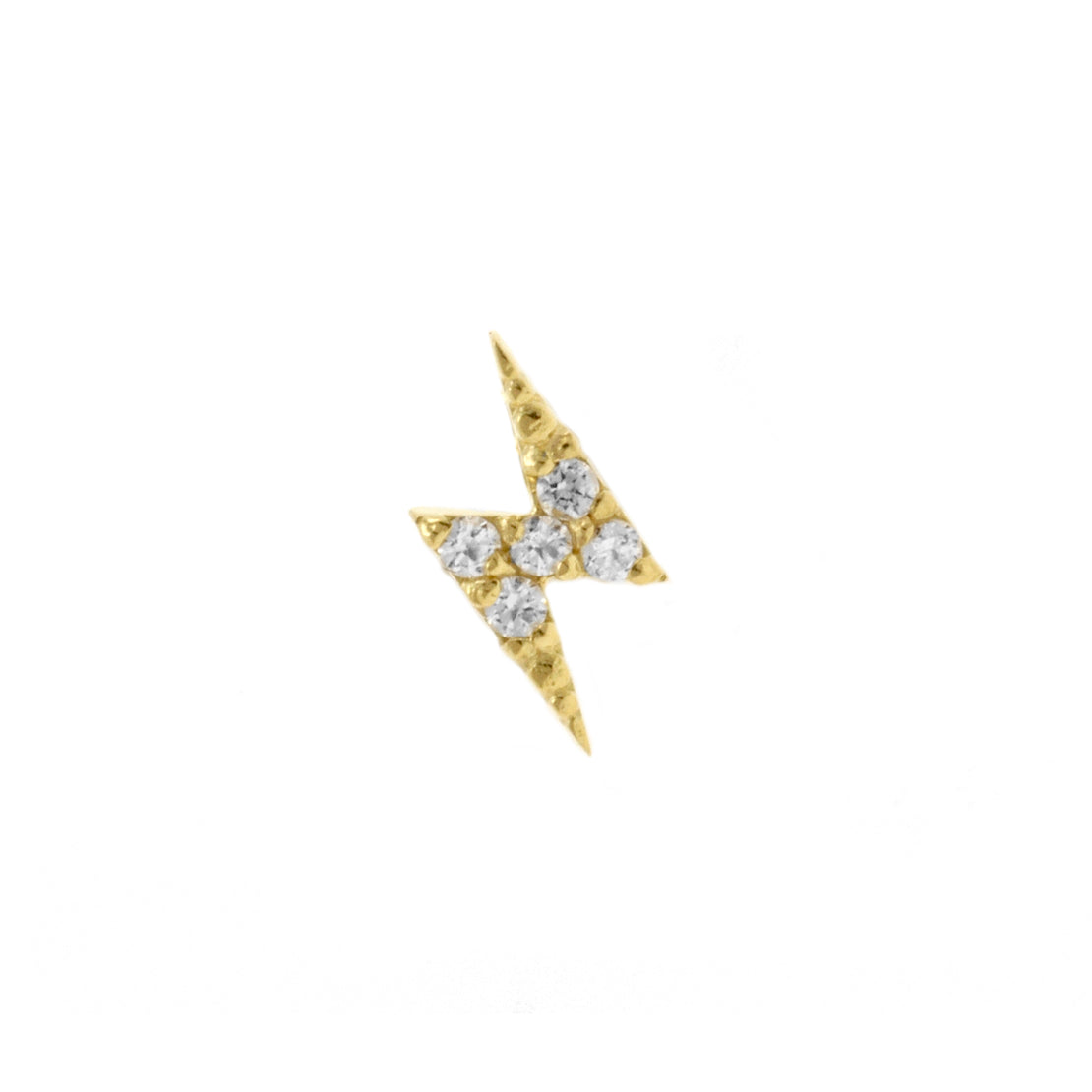 18 Karat Gold Zirconia Flash - Right