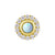 18 Karat Gold Vintage Opal Zirconia - Round