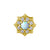 18 Karat Gold Vintage Opal Zirconia - Star