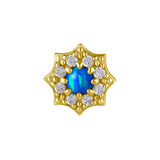 18 Karat Gold Vintage Opal Zirconia - Star