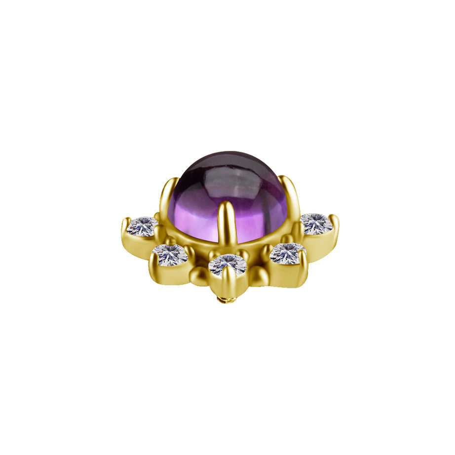 18 Karat Gold Topaz Amethyst
