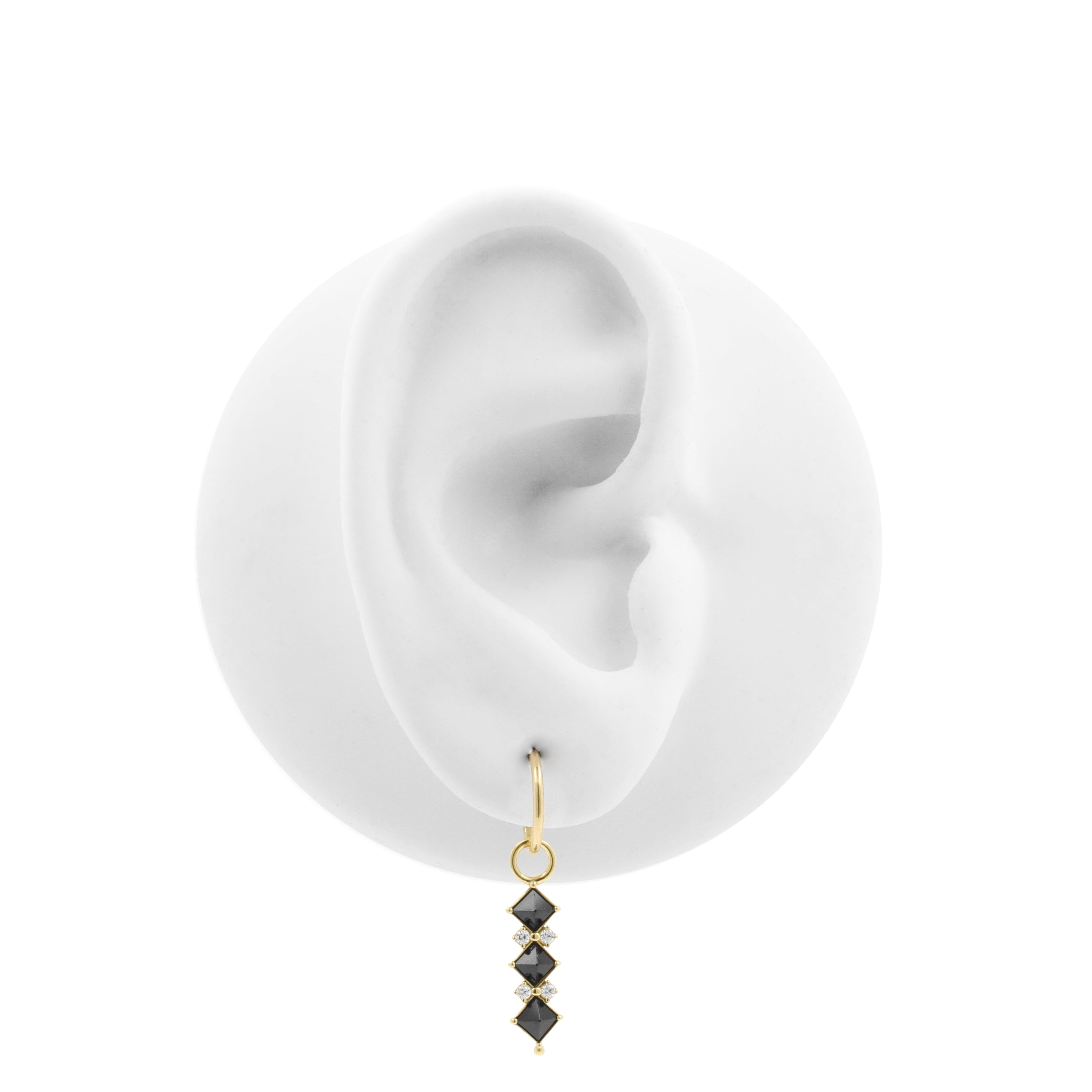 18 Karat Gold Click Ring Charm - Pyramid Gems