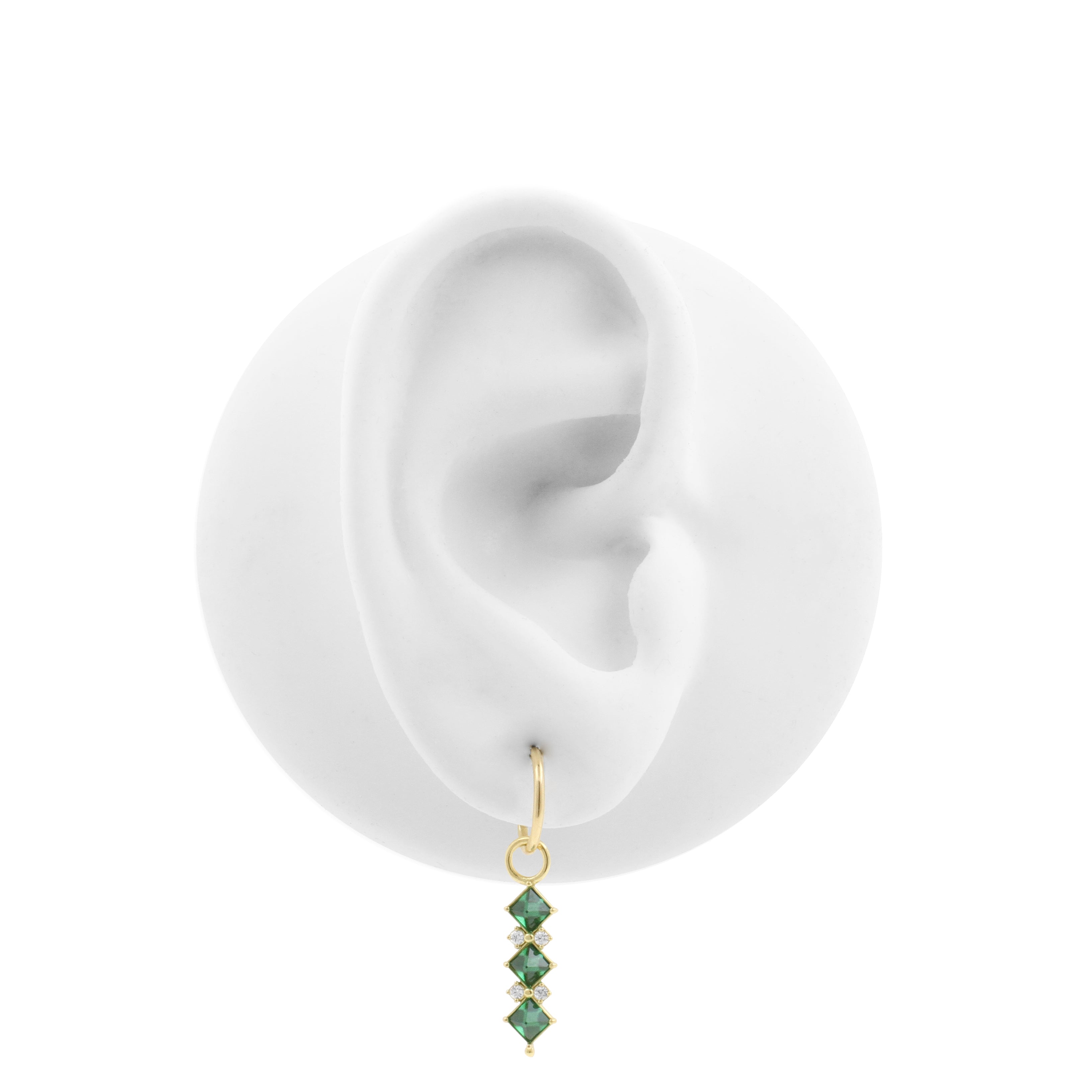 18 Karat Gold Click Ring Charm - Pyramid Gems