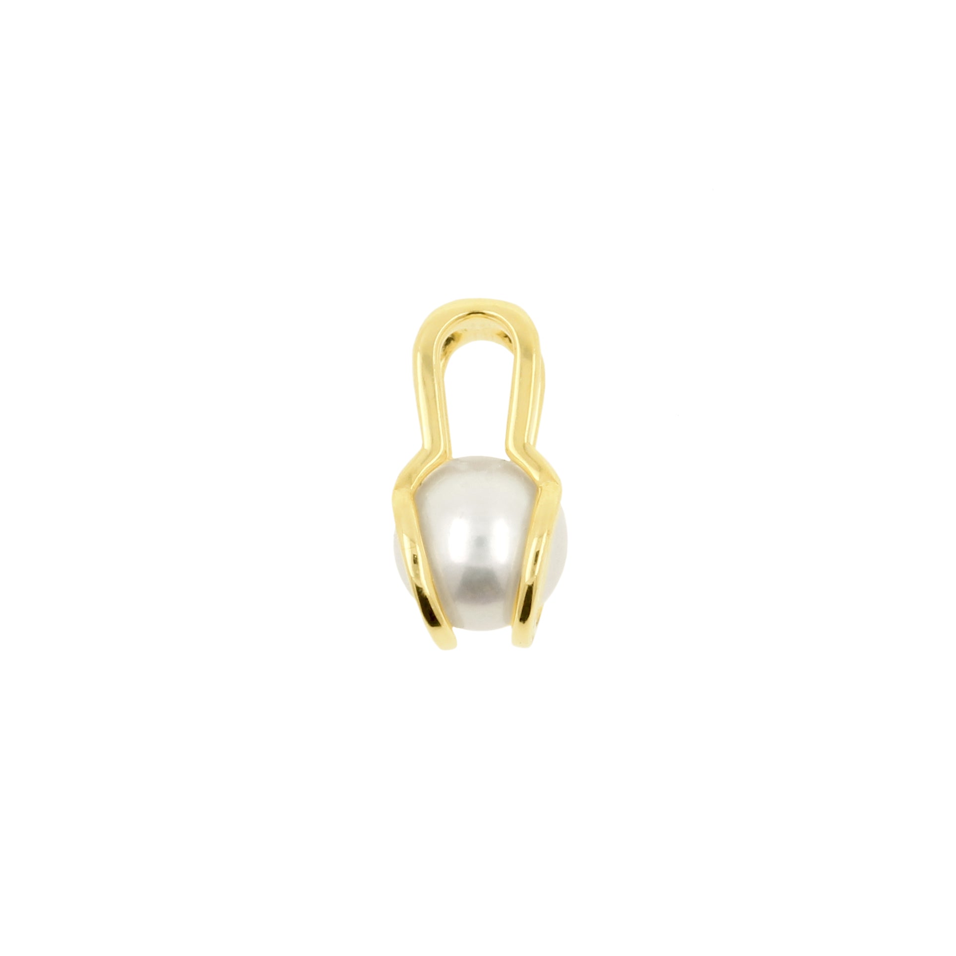18 Karat Gold Click Ring Charm - Freshwater Parel