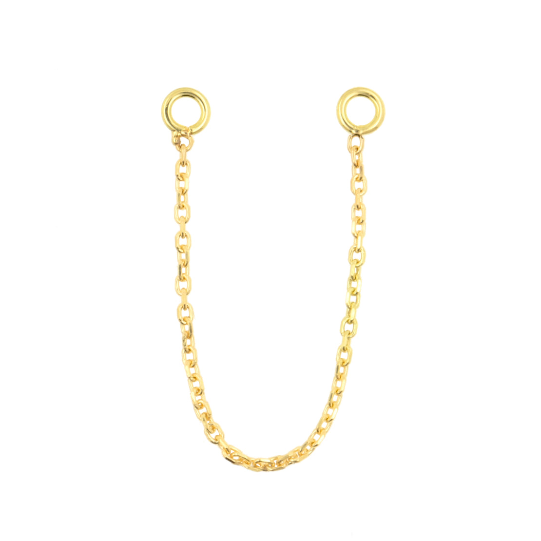 18 Karat Gold Piercing Chain - Round
