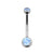 Titanium Banana With Zirconia Blue