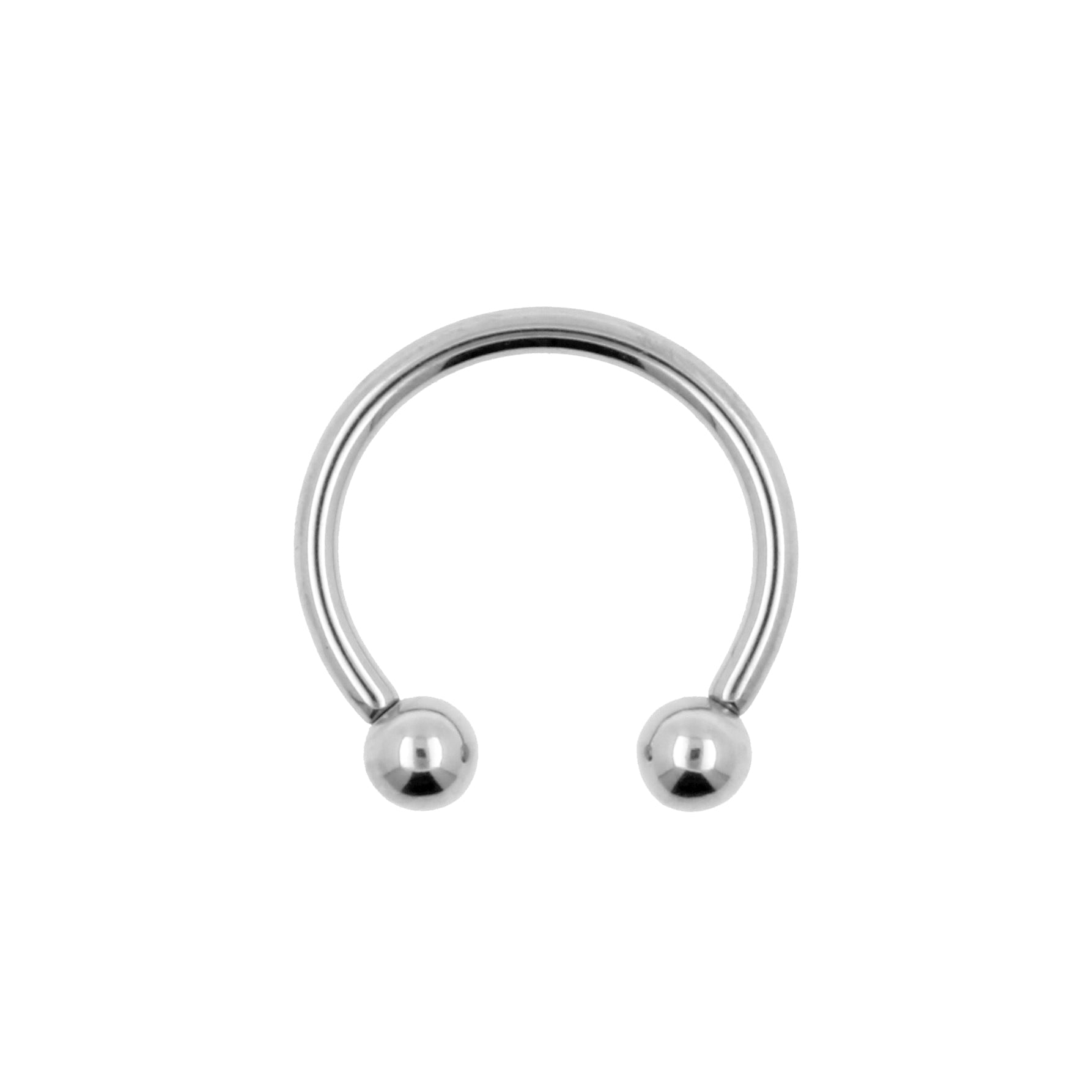 Titanium Circular Barbell Silver