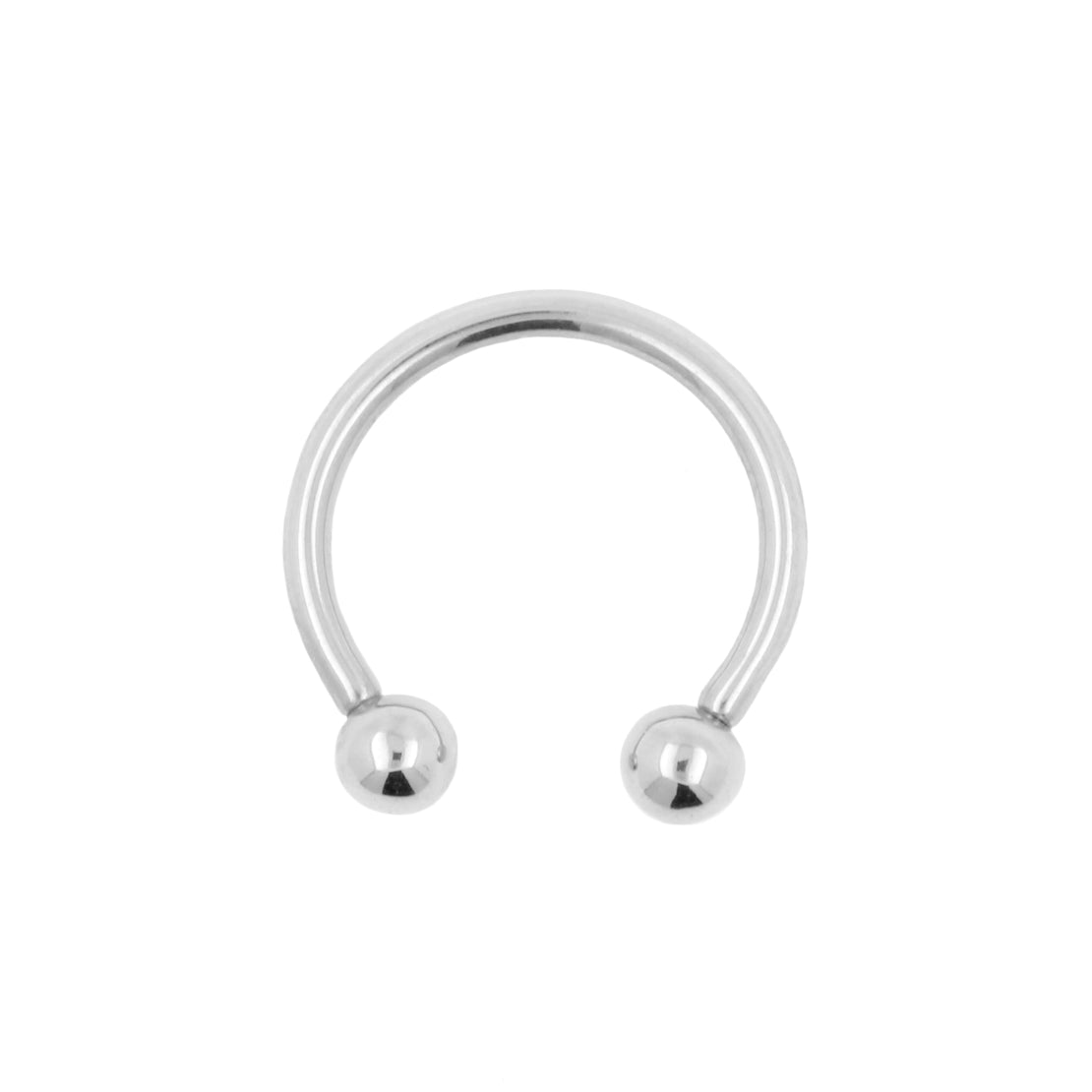 Titanium Circular Barbell Silver