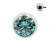 Titanium Ball With Zirconia Mint Green