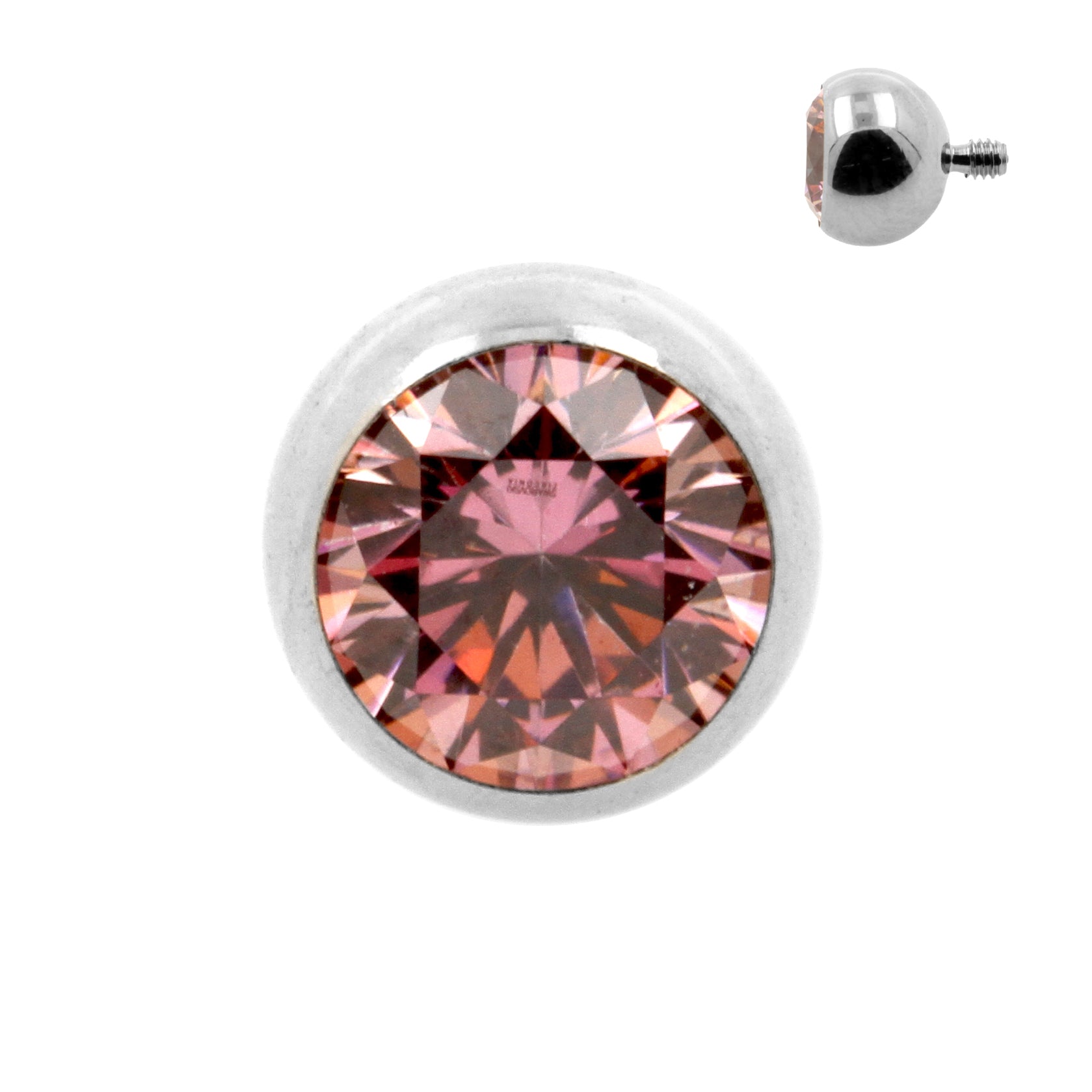 Titanium Ball With Zirconia Pink