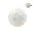 Synthetic Stone Opal Ball White Opal