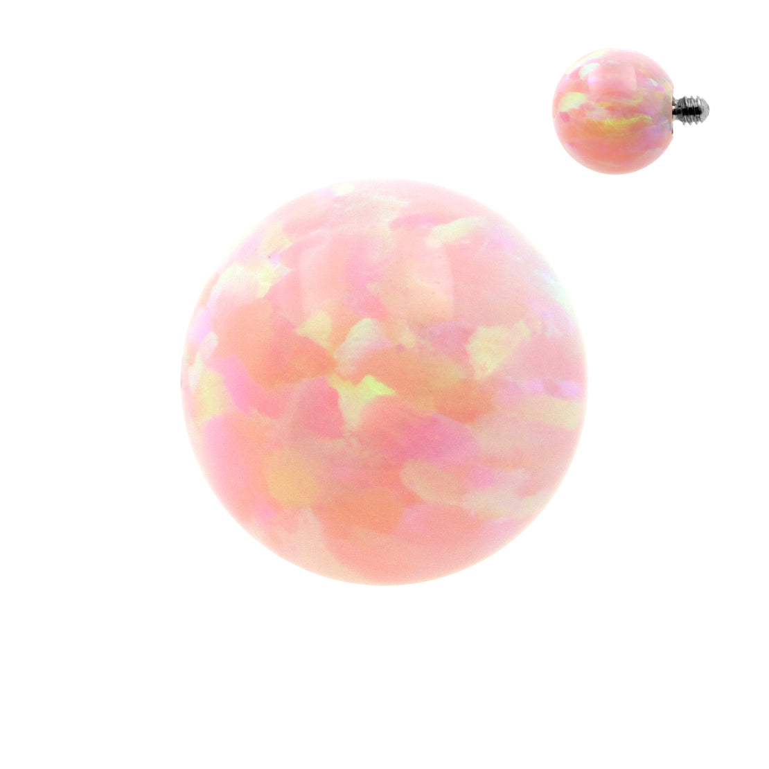 Synthetic Stone Opal Ball Pink Opal