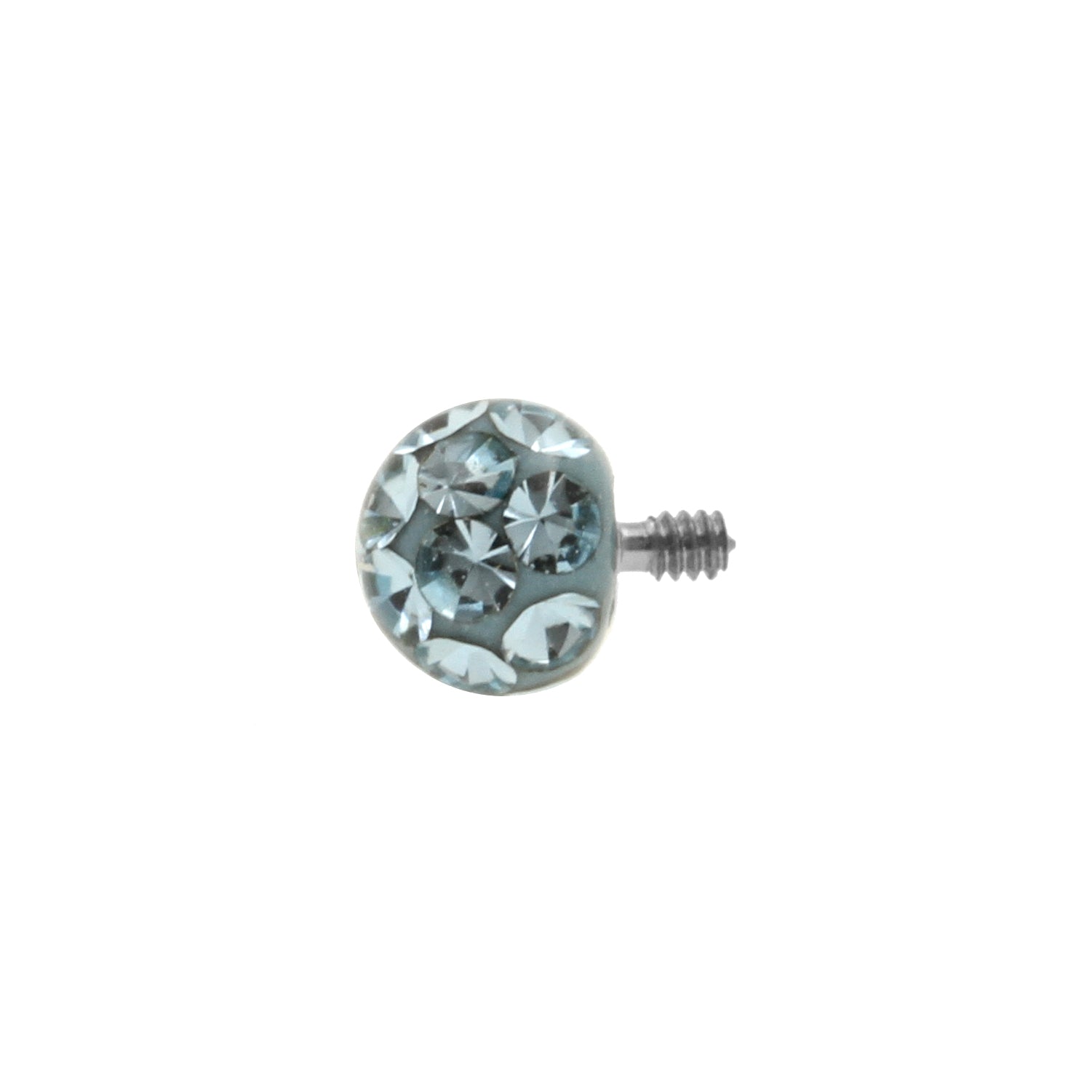 Titanium Multi-Jewelled Ball Aquamarine