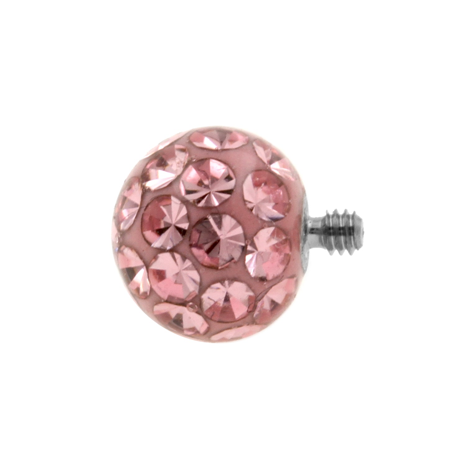 Titanium Multi-Jewelled Ball Light Rose