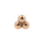 Surgical Steel Triple Dots Rose Gold
