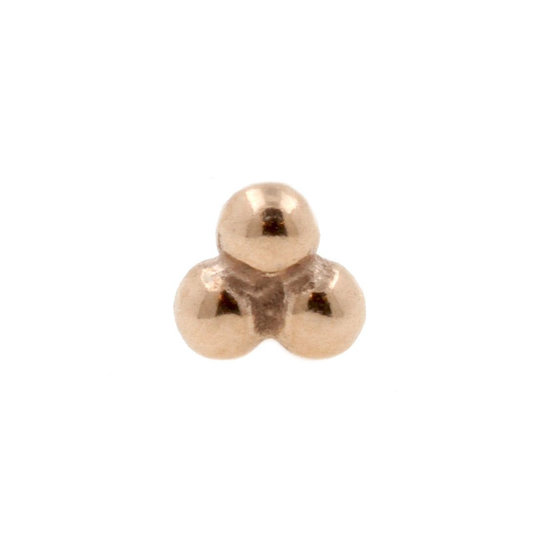 Surgical Steel Triple Dots Rose Gold