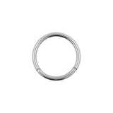 Titanium Click Ring Silver