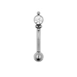 Titanium Zirconia Cluster Rook Piercing Clear